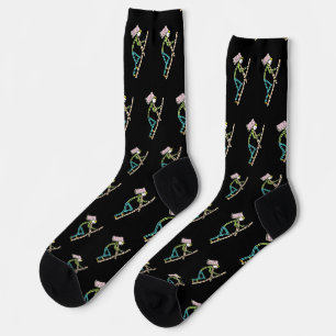 Hod Carrier Stickman Socken