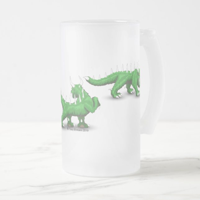 Hodag Crossing Mattglas Bierglas (VorderseiteRechts)