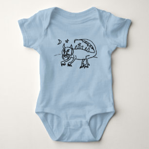 Hodag, das nachts kriecht baby strampler