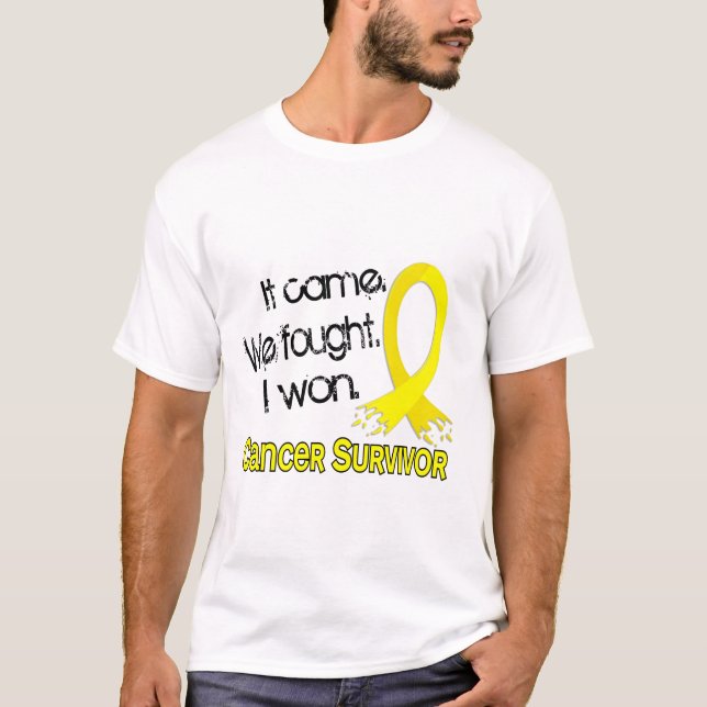 Hodenkrebs des Überlebend-11 T-Shirt (Vorderseite)