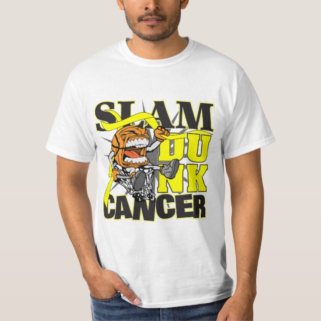 Hodenkrebs - Slam Dunk-Krebs T-Shirt (Vorderseite)