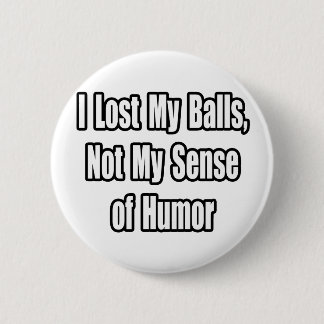Hodenkrebs-Spaß Button