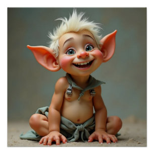 Hodge Baby Troll Glänzendes Poster