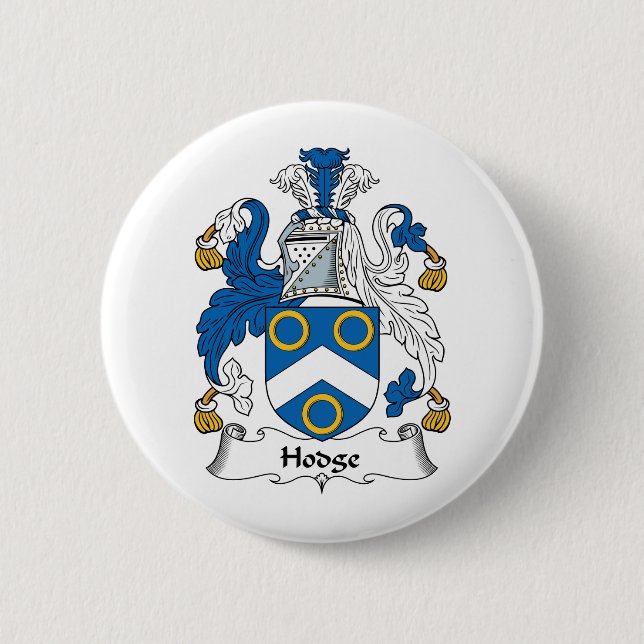 Hodge Familienwappen Button (Vorderseite)