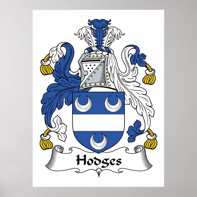 Hodges-Familienwappen Poster (Vorne)
