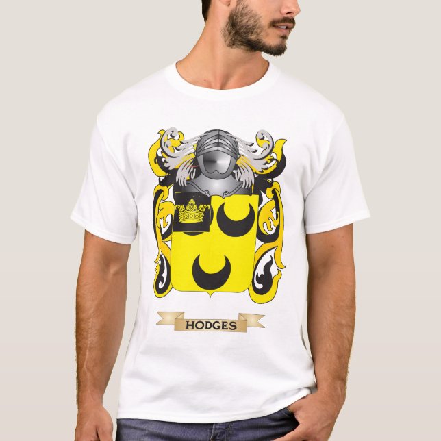 Hodges Wappen (Familienwappen) T-Shirt (Vorderseite)