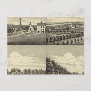 Hodges Zuhause, Nebraska Postkarte