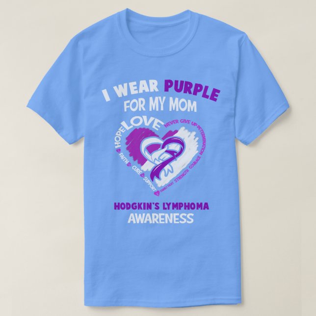 Hodgkins Lymphom Bewusstsein, das ich Lila für mei T-Shirt (Design vorne)