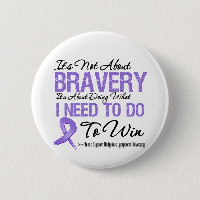 Hodgkins Lymphom Cancer Battle Button (Vorderseite)