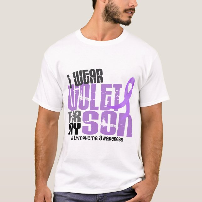 Hodgkins Lymphom trage ich Veilchen für meinen T-Shirt (Vorderseite)