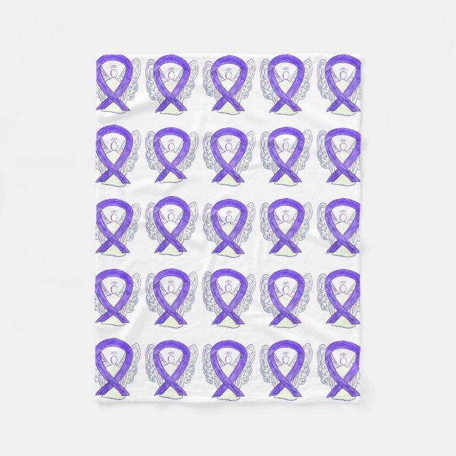 Hodgkin's Lymphoma Awareness Ribbon Soft Blankets Fleecedecke (Vorderseite)