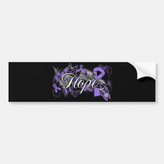 Hodgkins Lymphoma Hope Garden Ribbon Autoaufkleber