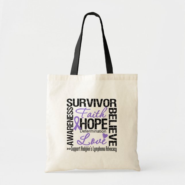 Hodgkins Lymphoma Survivors Motto Tragetasche (Vorne)
