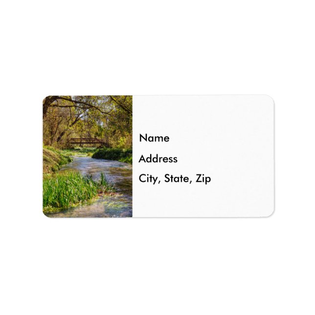 Hodgson Spring Flow Address Label Adressaufkleber (Vorne)
