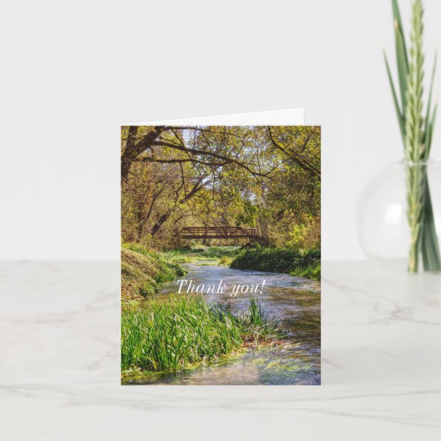 Hodgson Spring Flow Danke Karte (Vorderseite)