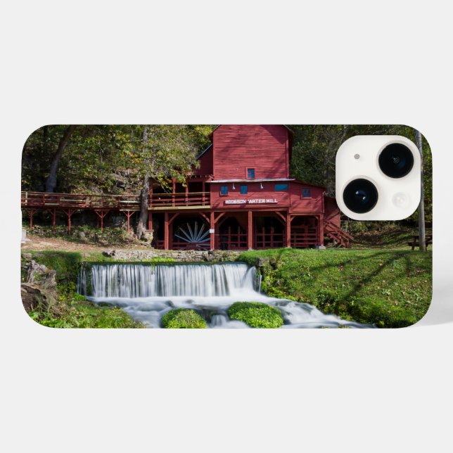 Hodgson Water Mill Landscape iPhone Case (Rückseite (Horizontal))