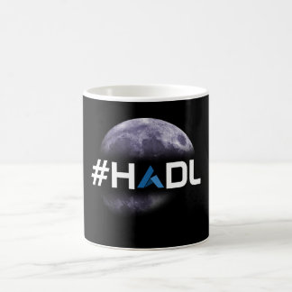#HODL Begeisterung zur Mond-Schwarz-Tasse Kaffeetasse