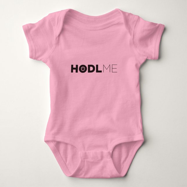 HODL BEWEGT ROSA WELLENARTIG BABY STRAMPLER (Vorderseite)