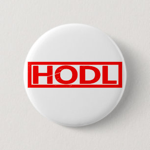 Hodl Briefmarke Button