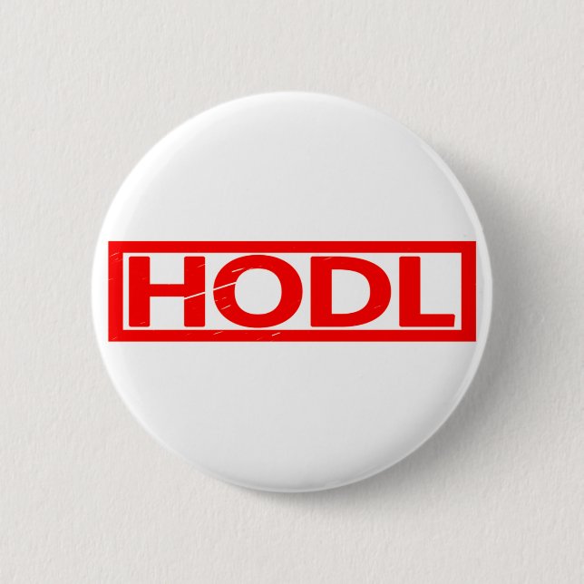 Hodl Briefmarke Button (Vorderseite)