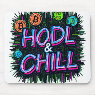 HODL & Chill - Ride the Crypto Wave 🚀" Mousepad