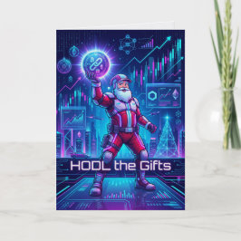 HODL Das Geschenk Krypto-Weihnachtskarte Bitcoin H Dankeskarte