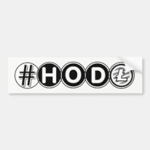 #HODL Litecoin Autoaufkleber
