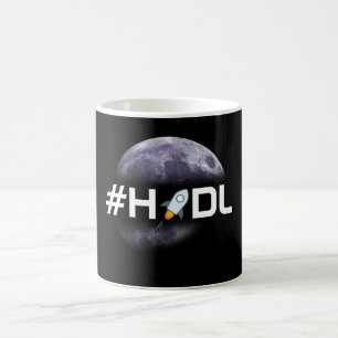 #HODL Sternlumen zur Mond-Schwarz-Tasse Kaffeetasse