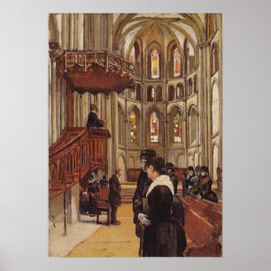 Hodler - Das Gebet, Kathedrale Saint Pierre in Ge… Poster