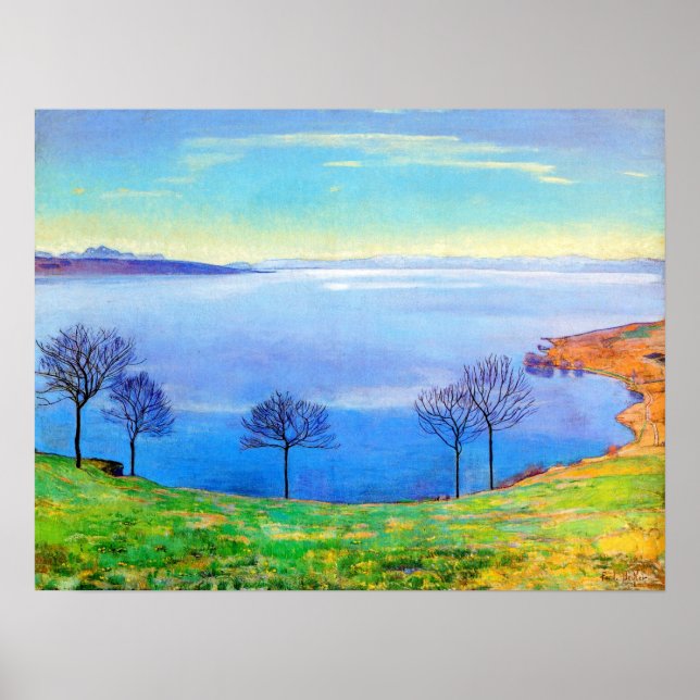 Hodler - Genfersee Von Chexbres 1898 Poster (Vorne)