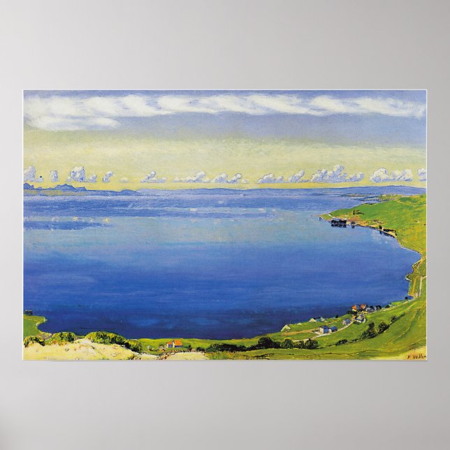 Hodler - Genfersee Von Chexbres 1904 Poster (Vorne)