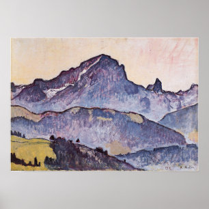 Hodler - Le Grand Muveran von Villars 1912 Poster