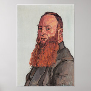 Hodler - Porträt von James Vibert 1915 Poster