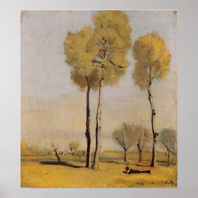 Hodler - Spanische Landschaft 1878 Poster (Vorne)