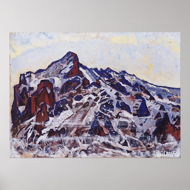 Hodler - Wetterhorn 1912 Poster (Vorne)