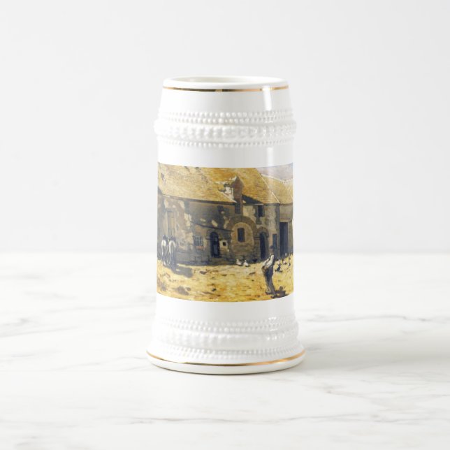 Hof bei Chailly - Claude Monet Bierglas (Mittel)