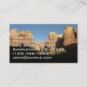 Hof der Patriarchen I im Zion National Park Visitenkarte