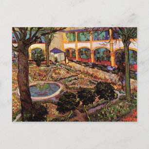 Hof des Hospital Arles von van Gogh Postkarte