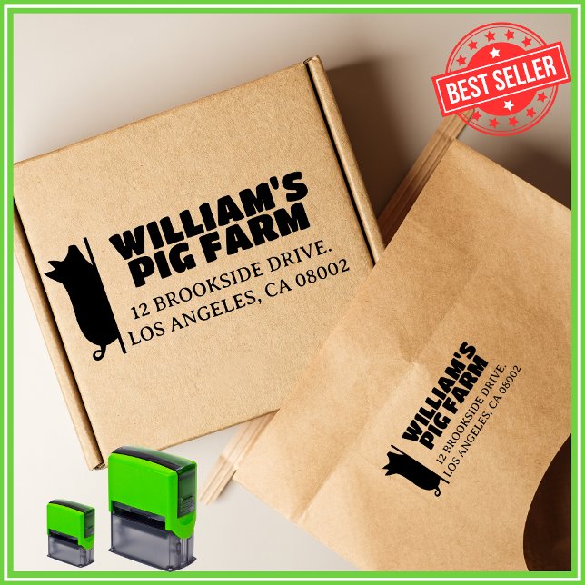 Hof Einzigartige moderne Rücksendeadresse der Schw Permastempel (Von Creator hochgeladen)