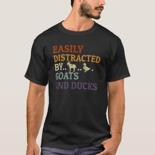 Hof für Retro-Bauer, leicht von Ziegen und Du abge T-Shirt