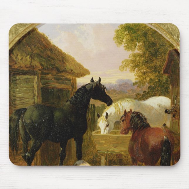 Hof-Szene Mousepad (Vorne)