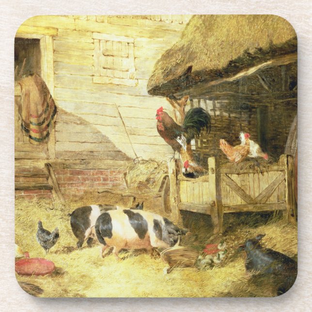 Hof-Szene Untersetzer (Vorderseite)