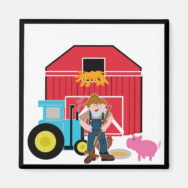 Hof-T-Shirts und Geschenke Magnet (Vorne)