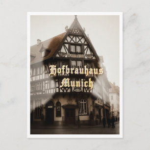 Hofbräuhaus München Deutschland Bier Touristen Rei Postkarte