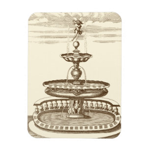 Hofbrunnen mit Zierstuben Magnet
