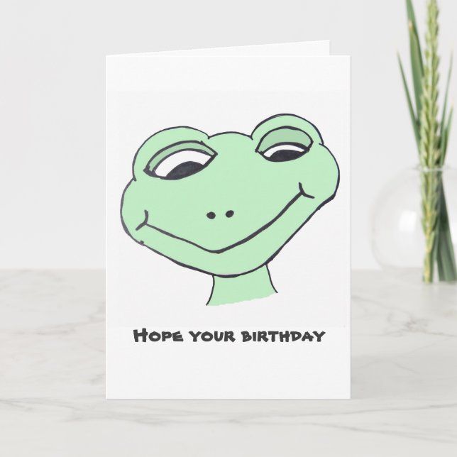 Hoffe auf deinen Geburtstag Karte (Vorderseite)