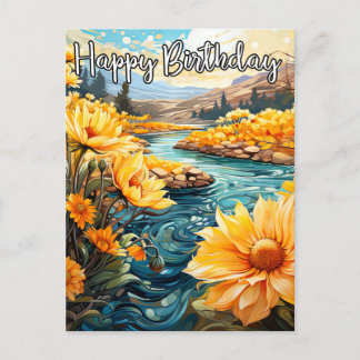 Hoffe, dass du einen schönen Geburtstag hast Postkarte