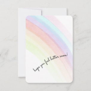 Hoffe, dass es dir bald besser geht dankeskarte