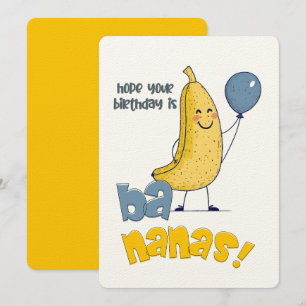 Hoffe, dein Geburtstag ist Bananen! Ein Peel-goo Einladung