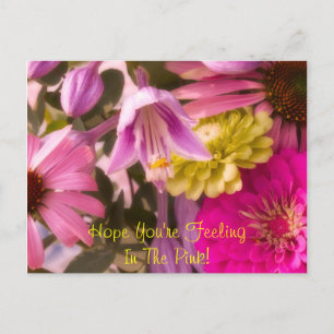 Hoffe, du fühlst dich im Rosa! Postkarte